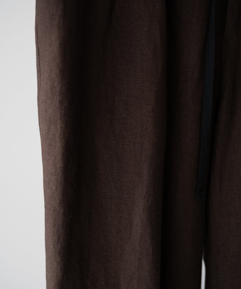 LAST1>> LINEN 2TUCK SLACKS - ANCELLM