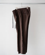 LAST1>> LINEN 2TUCK SLACKS - ANCELLM