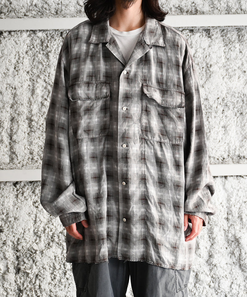 GARMENT-DYED CHECKED SHIRT - INNAT