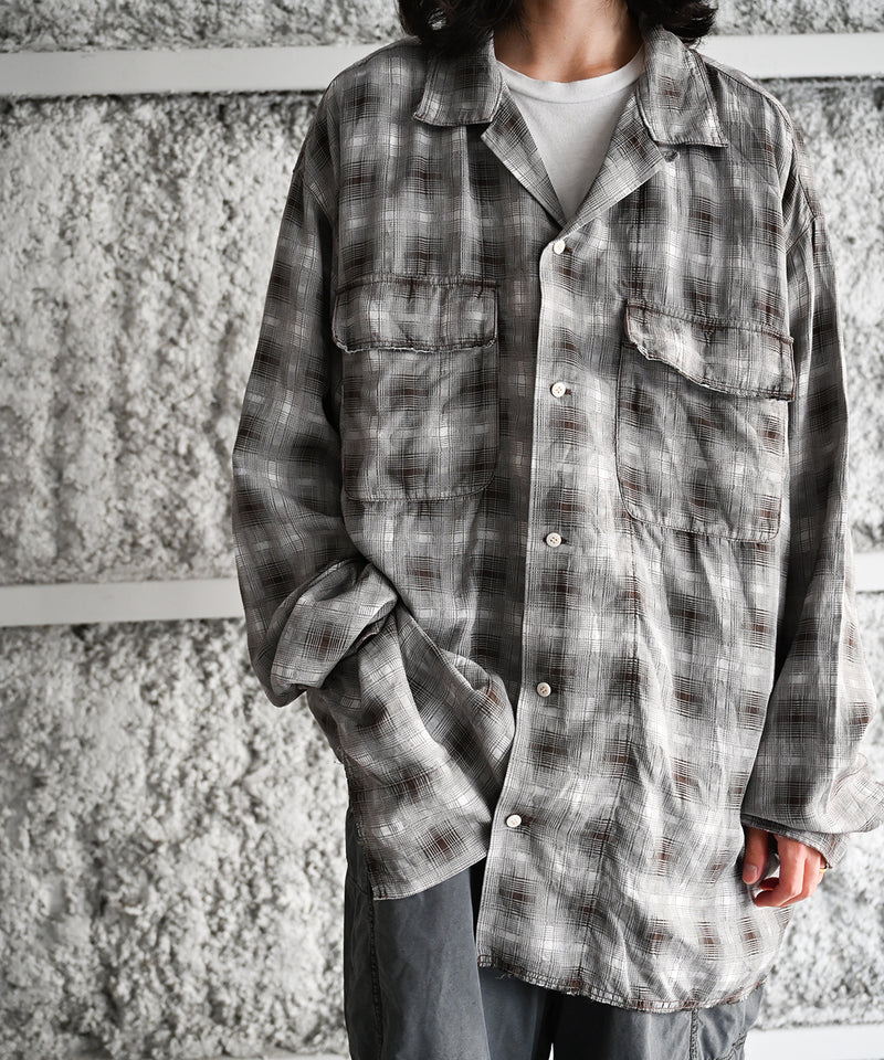 GARMENT-DYED CHECKED SHIRT - INNAT