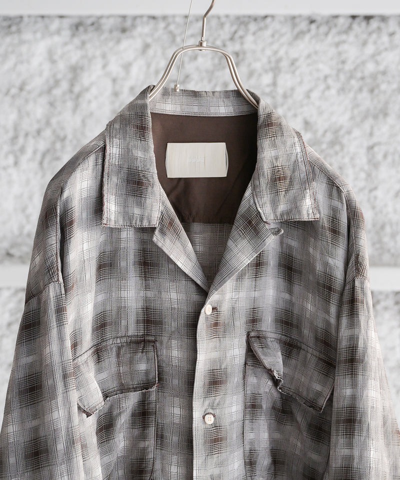 GARMENT-DYED CHECKED SHIRT - INNAT