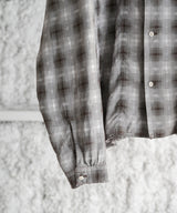 GARMENT-DYED CHECKED SHIRT - INNAT