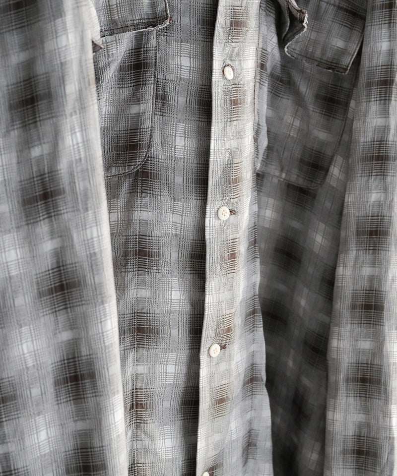 GARMENT-DYED CHECKED SHIRT - INNAT