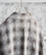 GARMENT-DYED CHECKED SHIRT - INNAT