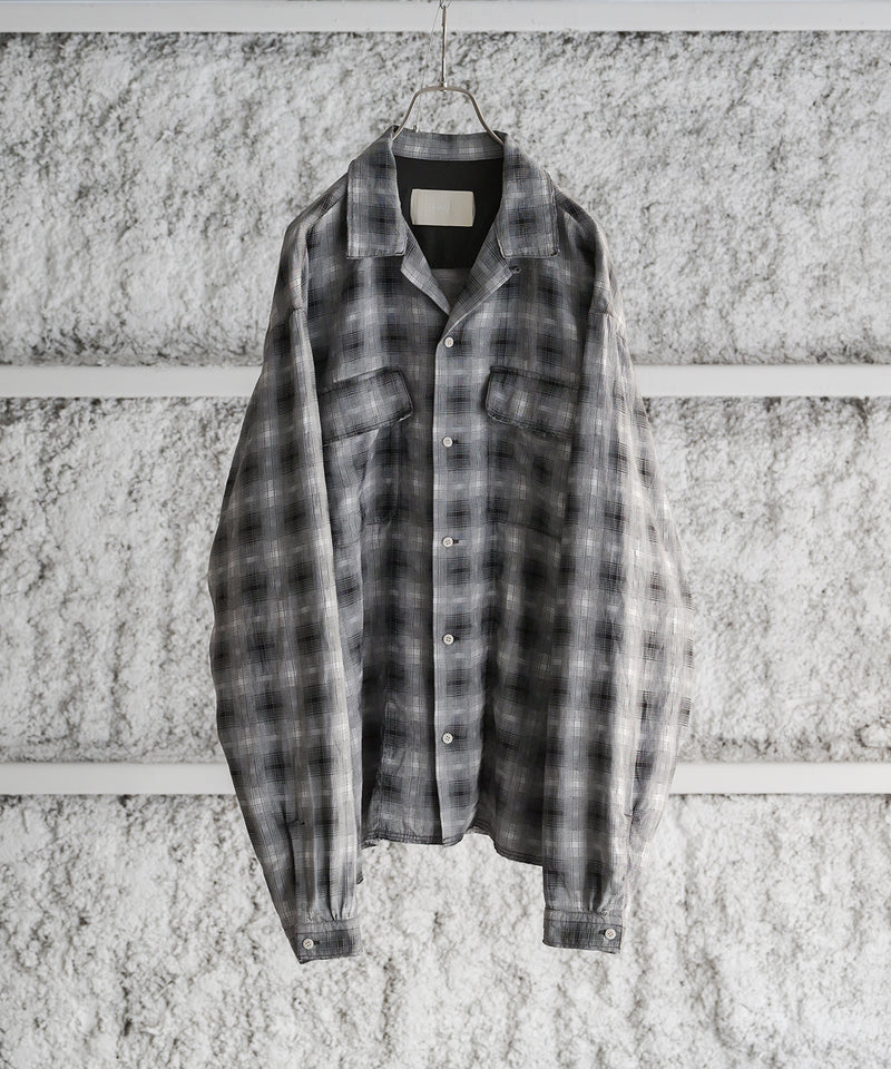 GARMENT-DYED CHECKED SHIRT - INNAT