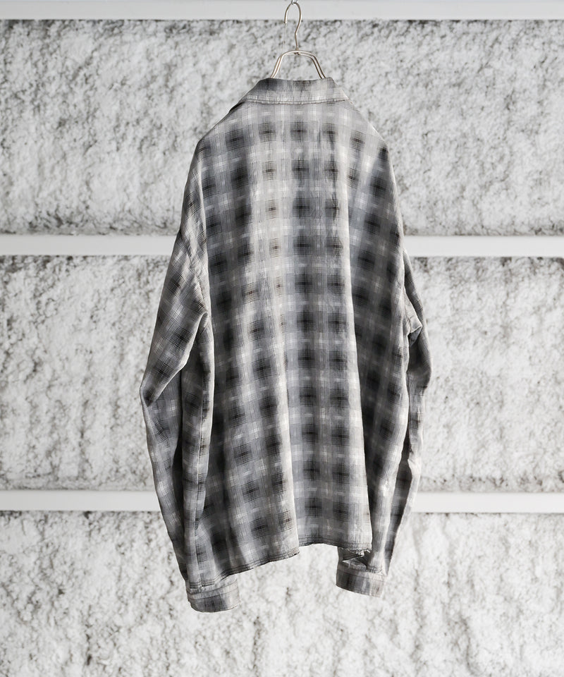 GARMENT-DYED CHECKED SHIRT - INNAT