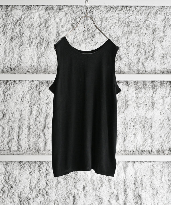 Washable Silk Cashmere Tank Top  - walenode