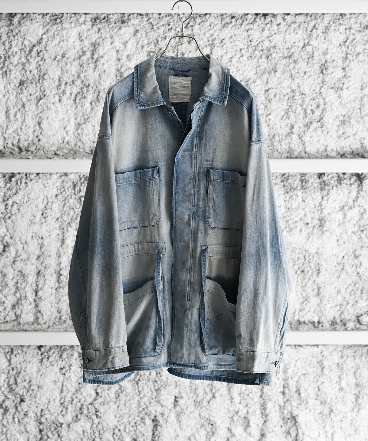 AGING DENIM SHIRT JACKET - ANCELLM – C THE C AGING DENIM SHIRT JACKET - ANCELLM – C THE C