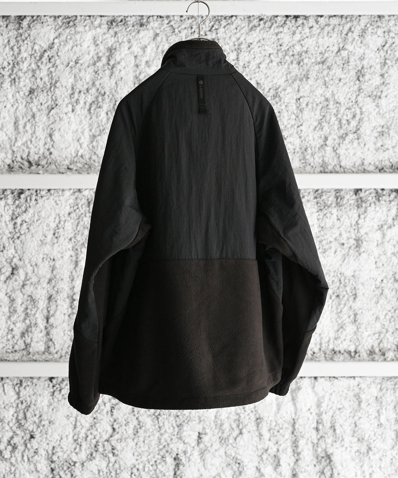 NYLON RIP STOP X FLEECE BLOUSON - LANTERN