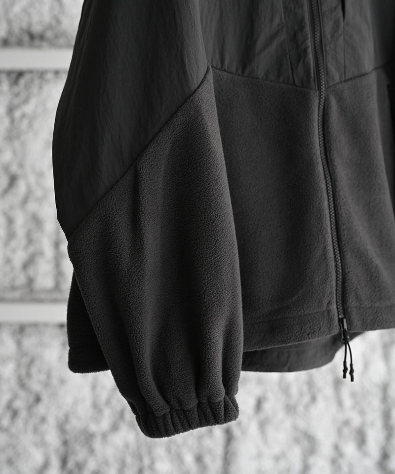 NYLON RIP STOP X FLEECE BLOUSON - LANTERN