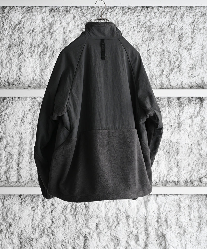 NYLON RIP STOP X FLEECE BLOUSON - LANTERN