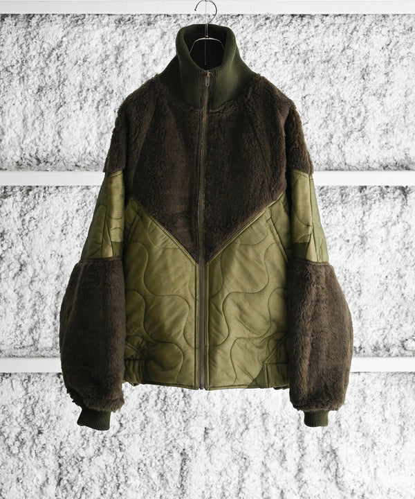 LAST1>> circa make cutback boa&quilting jacket - 77circa