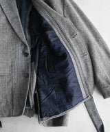 circa make cutback wide tweed jacket - 77circa