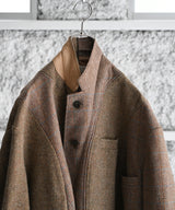 circa make cutback wide tweed jacket - 77circa