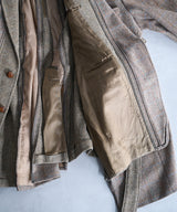 circa make cutback wide tweed jacket - 77circa