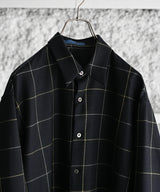 wool check shirt - semoh