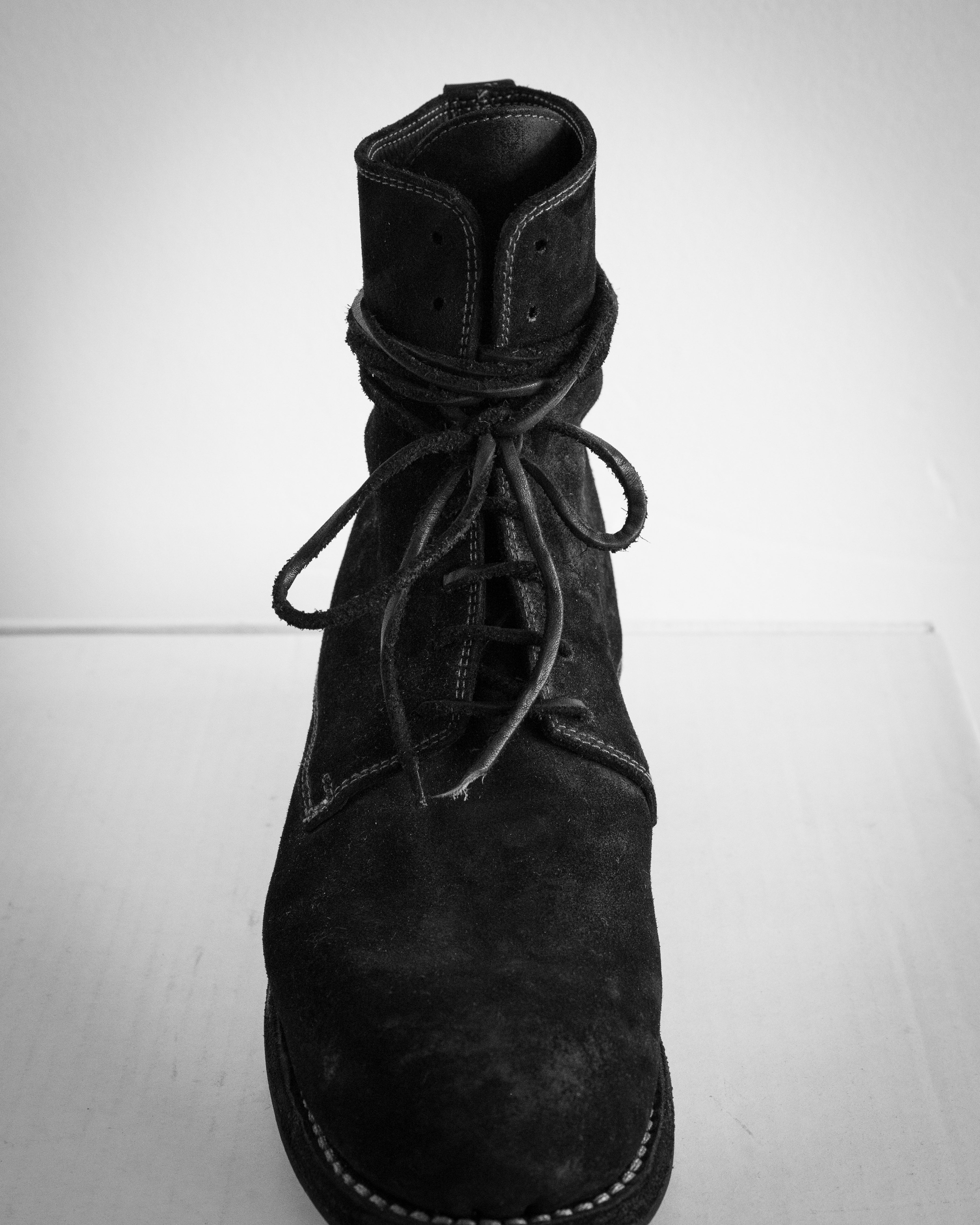 GUIDO_OLD VACCHETTA REVERSE CV LACED UP BOOTS- GUIDI&ROSELLINI