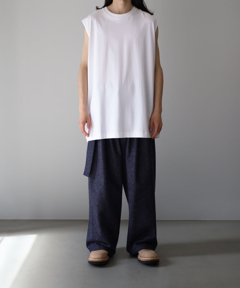 SUVIN SUEDED TENJIKU SLEEVELESS TEE - ULTERIOR