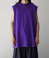 SUVIN SUEDED TENJIKU SLEEVELESS TEE - ULTERIOR