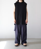 SUVIN SUEDED TENJIKU SLEEVELESS TEE - ULTERIOR