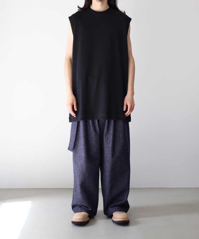 SUVIN SUEDED TENJIKU SLEEVELESS TEE - ULTERIOR
