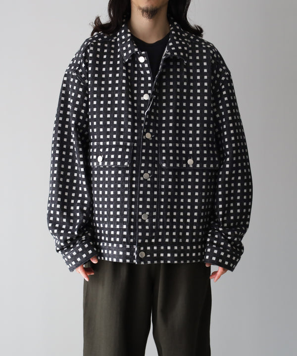 GRID DENIM JACKET - REVERBERATE