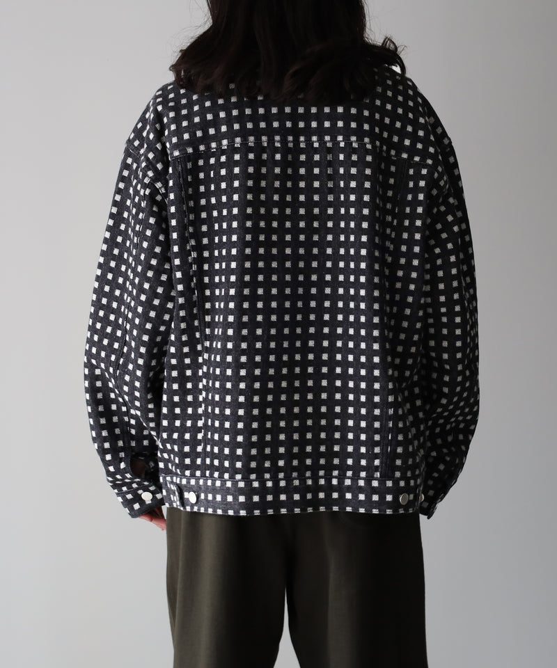 GRID DENIM JACKET - REVERBERATE