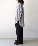 AGING CHAMBRAY LONG SHIRT - ANCELLM
