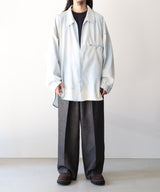 AGING CHAMBRAY LONG SHIRT - ANCELLM