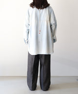 AGING CHAMBRAY LONG SHIRT - ANCELLM