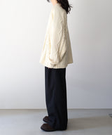 EMBROIDERY CABLE STICH KNIT - ANCELLM