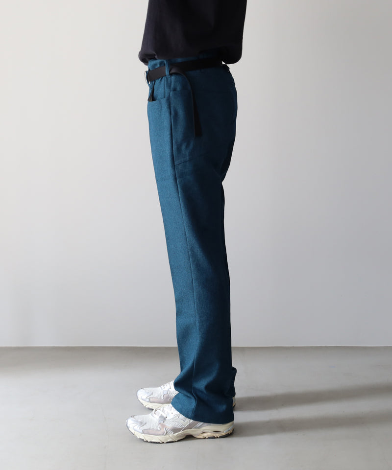 RESEARCHED 5P PANTS / POLY MIX TWILL -SandWaterr
