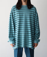 RESEARCHED TEE LS / COTTON BORDER JERSEY -SandWaterr