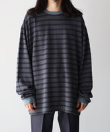 RESEARCHED TEE LS / COTTON BORDER JERSEY -SandWaterr