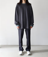 RESEARCHED TEE LS / COTTON BORDER JERSEY -SandWaterr