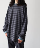 RESEARCHED TEE LS / COTTON BORDER JERSEY -SandWaterr