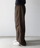 ORGANIZED WIDE EASY PANTS / RIPSTOP NYLON -SandWaterr