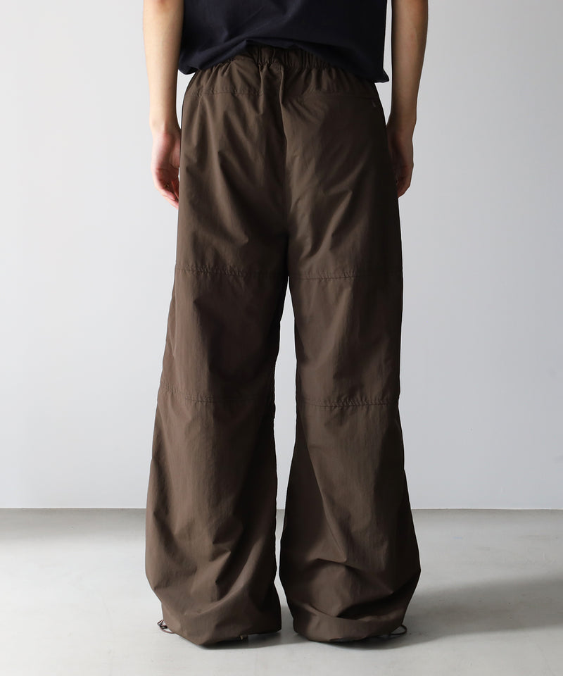 ORGANIZED WIDE EASY PANTS / RIPSTOP NYLON -SandWaterr