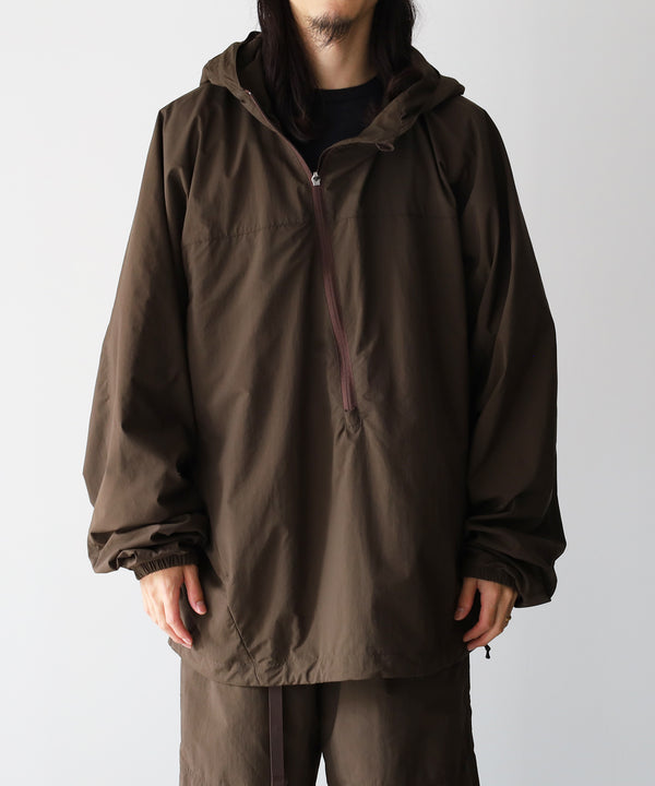 ORGANIZED HOODED PULLOVER / RIPSTOP NYLON -SandWaterr