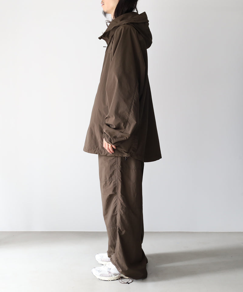 ORGANIZED HOODED PULLOVER / RIPSTOP NYLON -SandWaterr