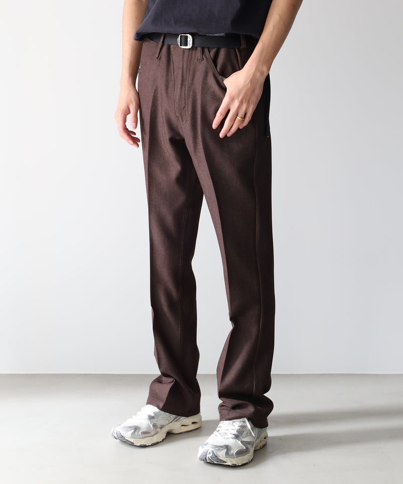 RESEARCHED 5P PANTS / POLY MIX TWILL -SandWaterr