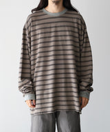 RESEARCHED TEE LS / COTTON BORDER JERSEY -SandWaterr