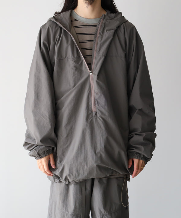 ORGANIZED HOODED PULLOVER / RIPSTOP NYLON -SandWaterr