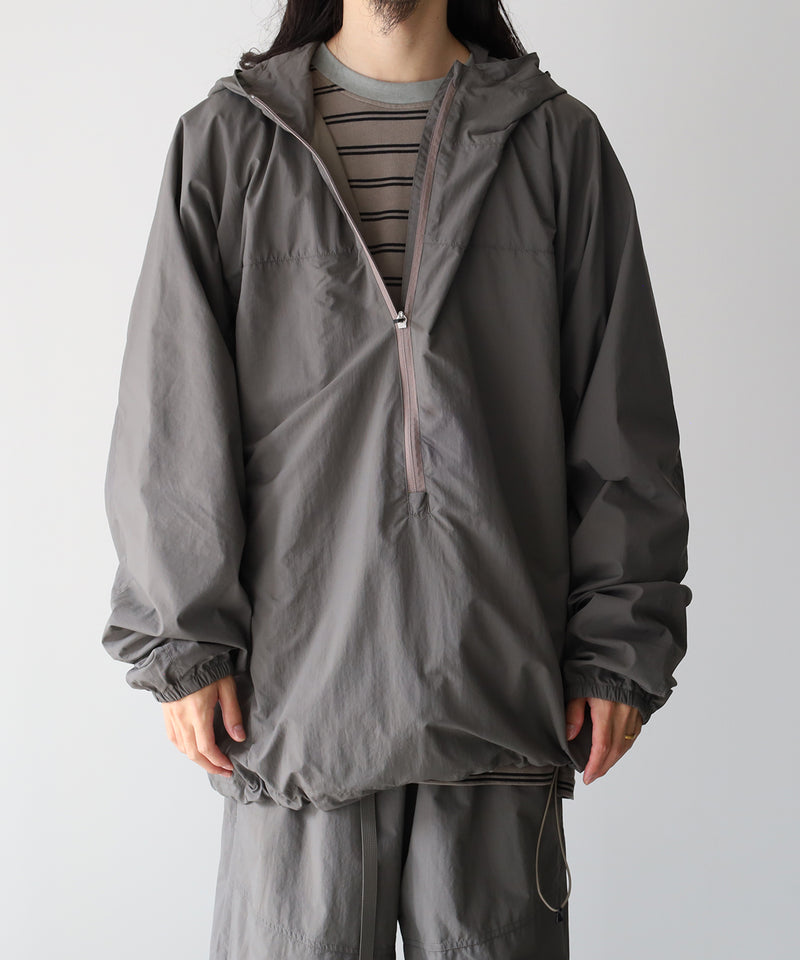 ORGANIZED HOODED PULLOVER / RIPSTOP NYLON -SandWaterr