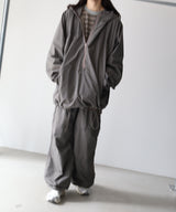 ORGANIZED HOODED PULLOVER / RIPSTOP NYLON -SandWaterr