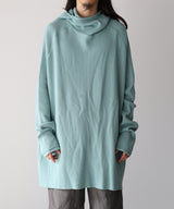 ORGANIZED HOODED PULLOVER LONG TOP / COTTON THERMAL -SandWaterr