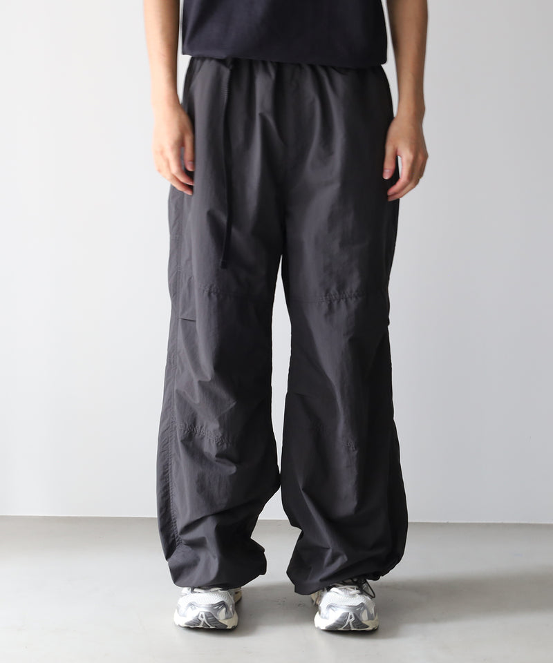 ORGANIZED WIDE EASY PANTS / RIPSTOP NYLON -SandWaterr