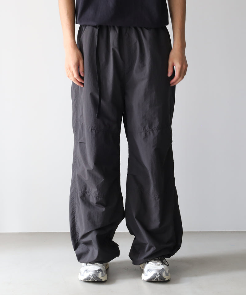 ORGANIZED WIDE EASY PANTS / RIPSTOP NYLON -SandWaterr