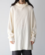 ORGANIZED HOODED PULLOVER LONG TOP / COTTON THERMAL -SandWaterr