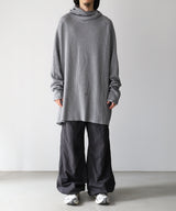 ORGANIZED HOODED PULLOVER LONG TOP / COTTON THERMAL -SandWaterr